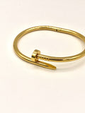 Gold Minimalist Bangle Bracelet