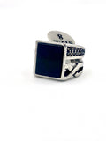 Black Onyx Square Ring