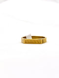 Gold Stainless Steel Versace Ring for Men