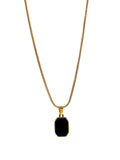 Golden Onyx Pendant Necklace for Men