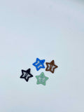 Set of 4 Star-Shaped Colorful Hair Clips (Pack of 2 Cards)