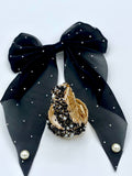 Crystal Bangle Set with Bow Accent