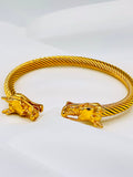 Dragon Head Cable Cuff Bracelet