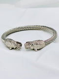 Dragon Head Cable Cuff Bracelet