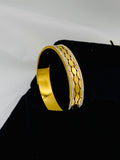 Luxury Gold Plated Bangle with Crystal Embellishments – Party Wear Bracelet