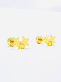 Gold Color Stainless Steel Stud Earrings